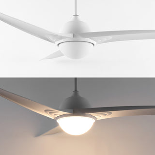 Sully 52" App/Remote 6-Speed LED Ceiling Fan, White
