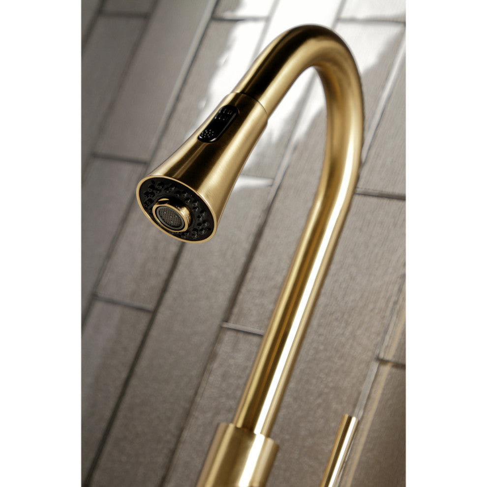 LS8723DL Concord Single-Handle Pull-Down Kitchen Faucet, Brushed Brass