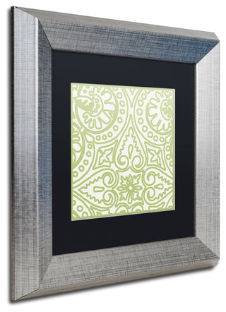 Color Bakery 'Dulce IV' Art, Silver Frame, Black Matte, 11"x11"