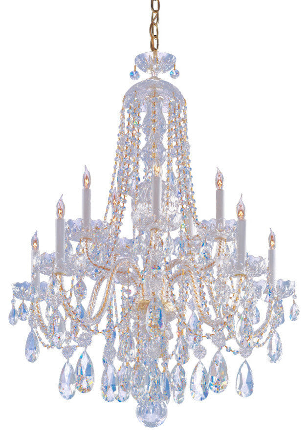 Crystorama Traditional Crystal 10-Light Chandelier