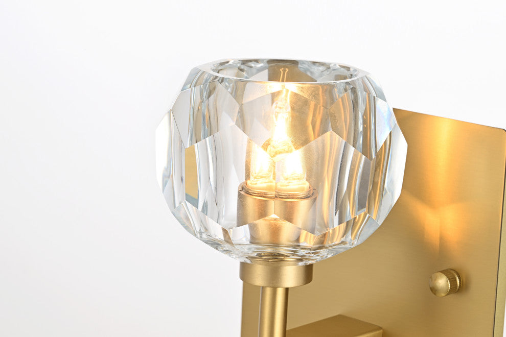 1 Light Wall Sconce, Gold