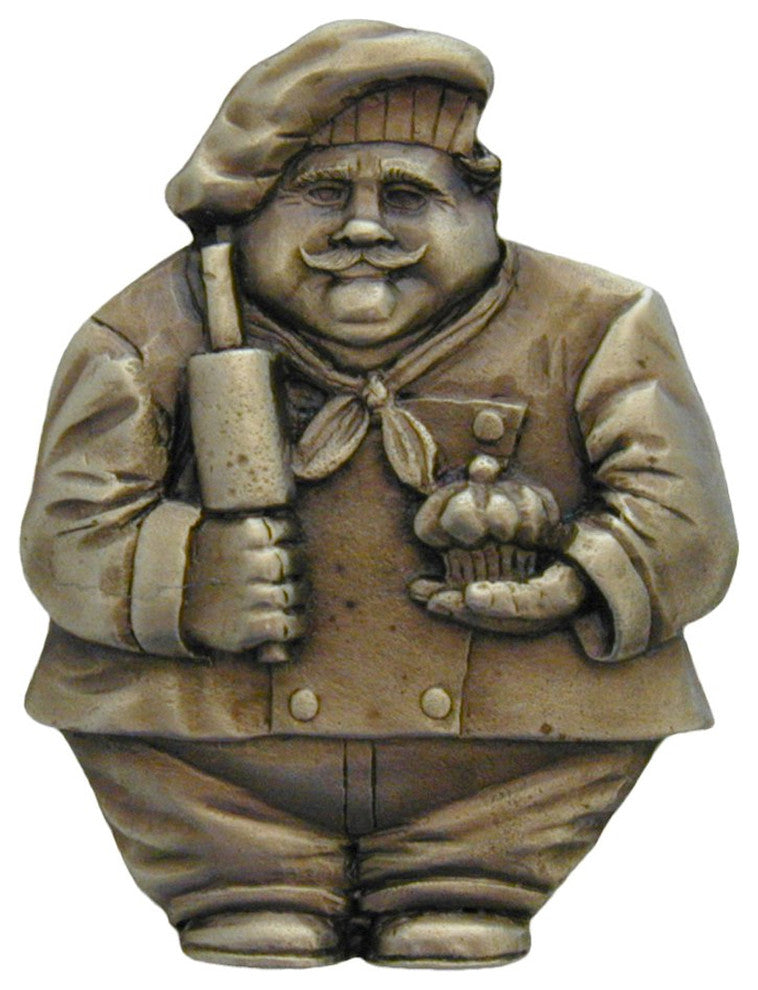 Baker Knob Antique Brass, Antique Brass