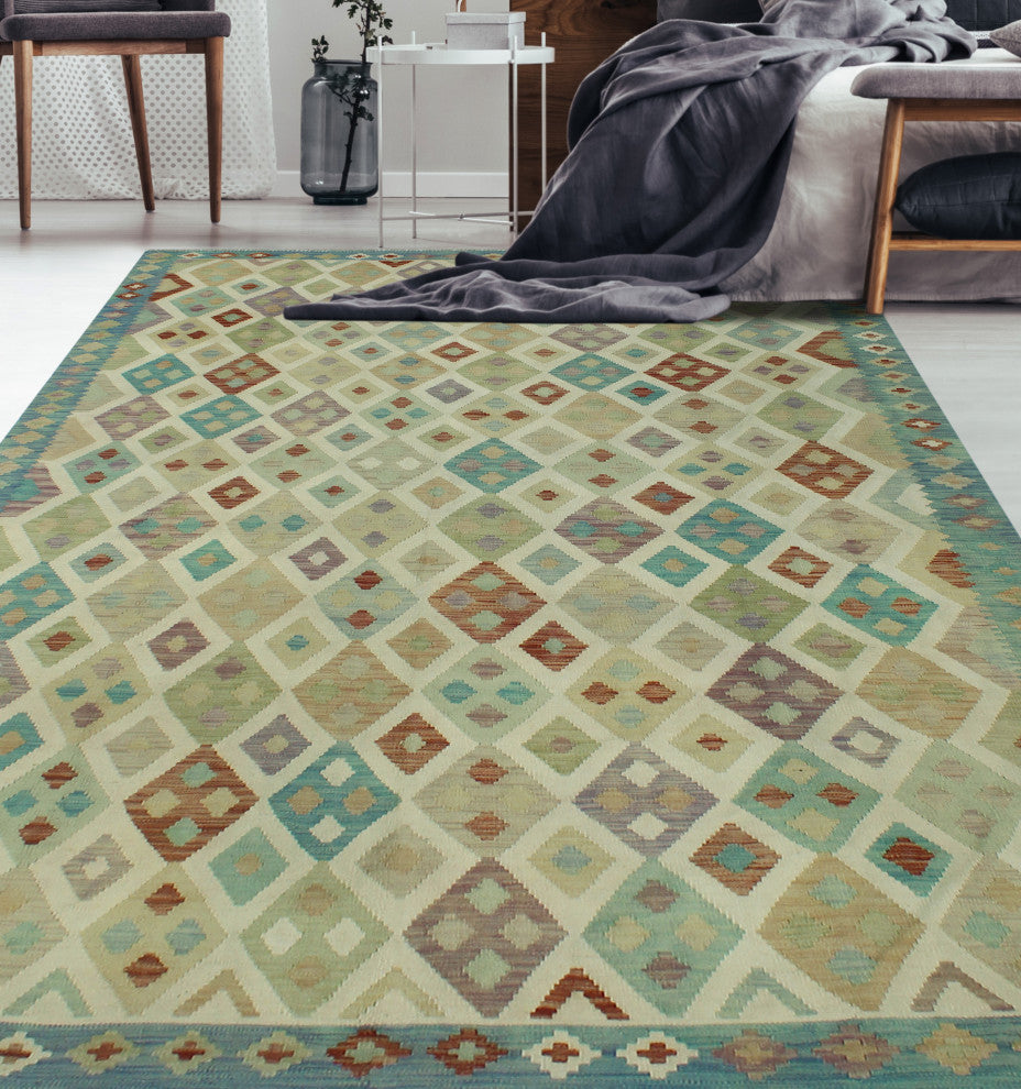 Sun Faded Kilim Cyril Ivory Runner