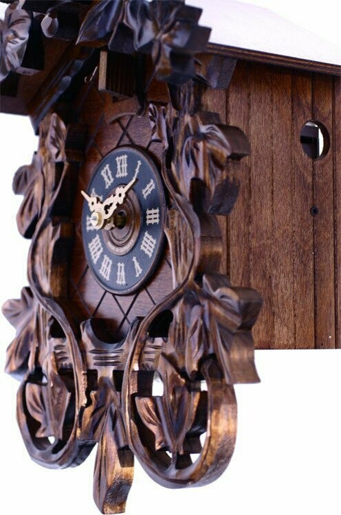 River City Clocks 27-14 One Day Cuckoo Clock With Intricate Leaves & Vines