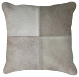 Natural Torino Quatro Large Pillow 18"x18", Grey
