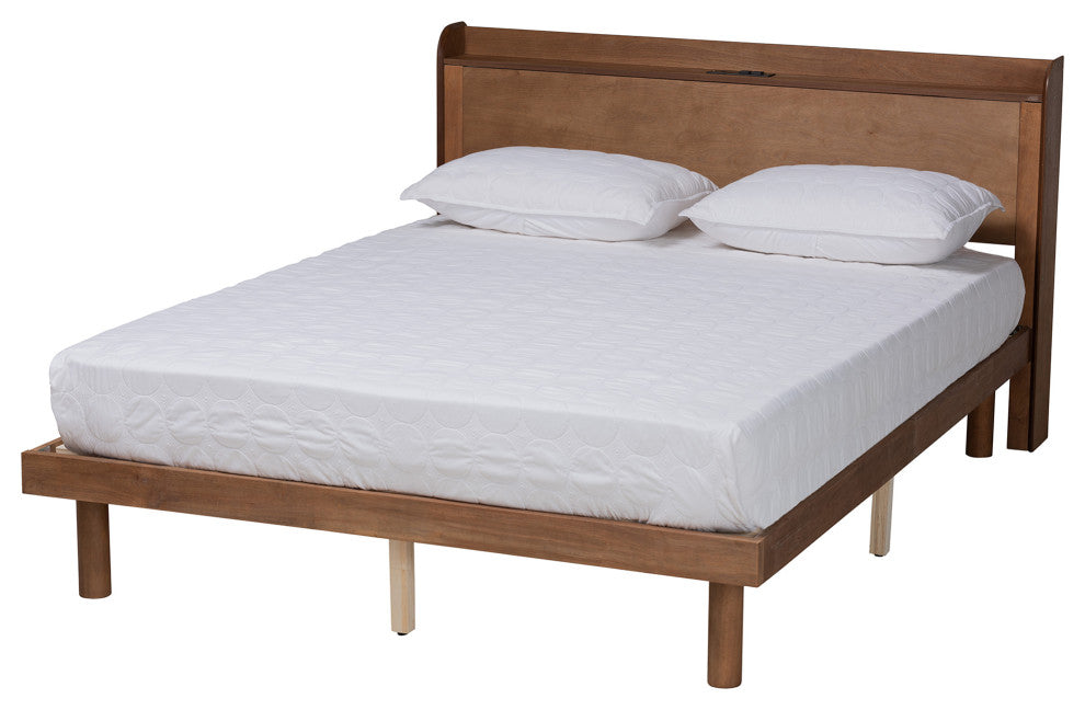 Sonja Queen Size Platform Bed w/ Charging Station