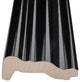 Chester Chair Rail Nero Ceramic Wall Trim