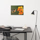 Hummingbird Little Yellow-Orange Flowers Wildlife Photo Canvas Wall Art Prints, 18" X 24"