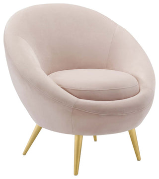 Circuit Performance Velvet Accent Chair Pink