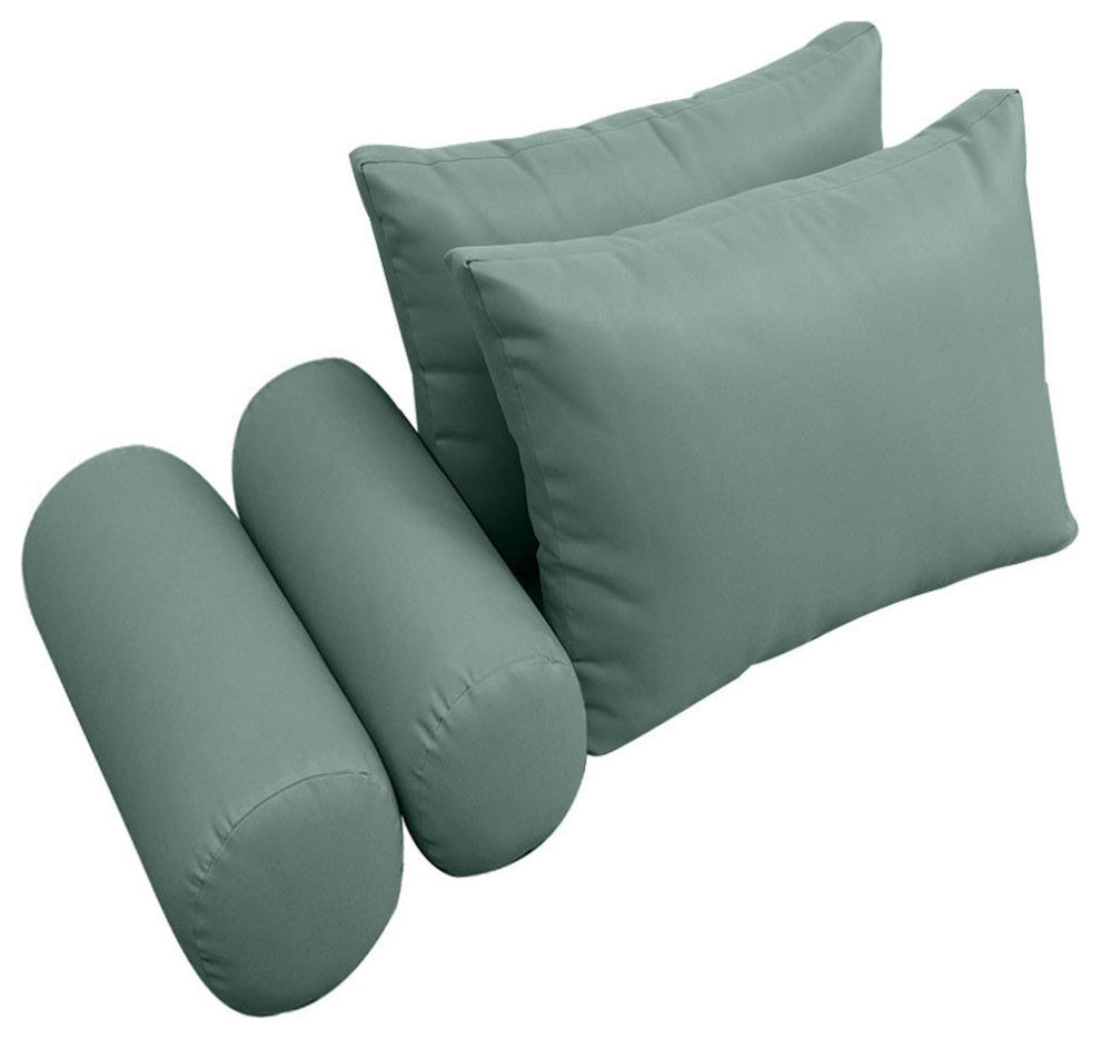 S2 Queen Size 5PC Knife Edge Daybed Mattress Cushion Bolster Complete Set AD002