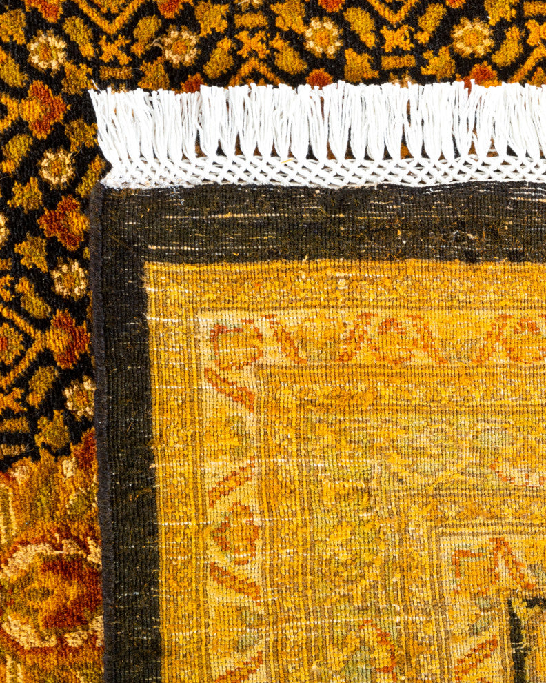Fine Vibrance, One-of-a-Kind Handmade Area Rug Black, 18'7"x11'10"