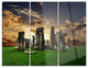 "Stonehenge" Photography Metal Wall Art, 3 Panels, 36"x28"