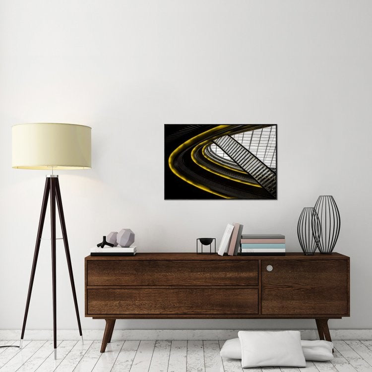 "On Higher Level" Framed Canvas Giclee by Gilbert Claes, 37x25"