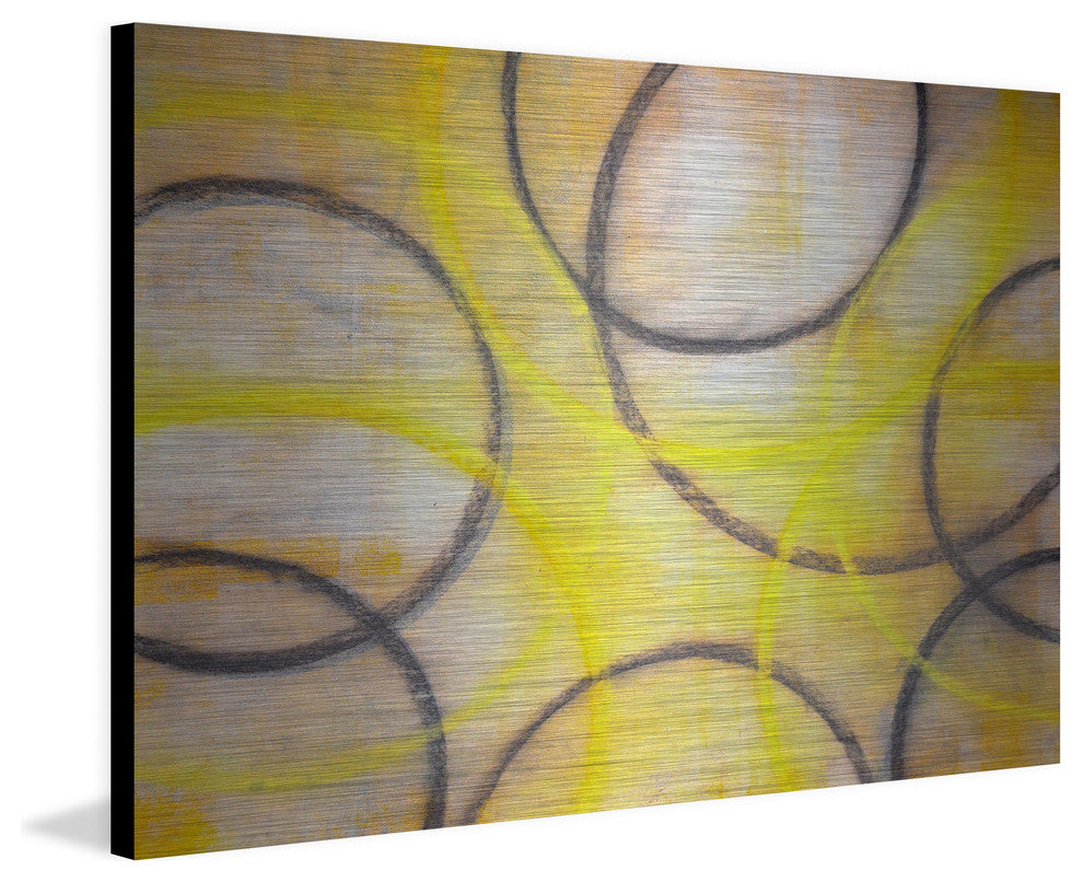 "Dance and View" Painting Print on Brushed Aluminum