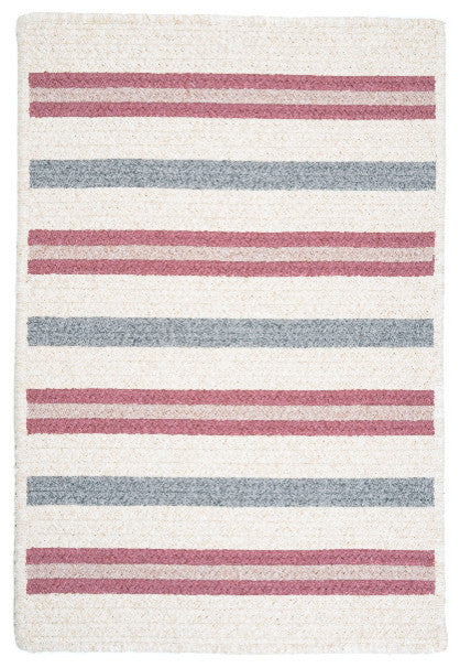 Colonial Mills Allure AL79 Mauveberry Stripes Area Rug, Square 6'x6'