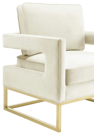 TOV Furniture Avery Cream Velvet Chair