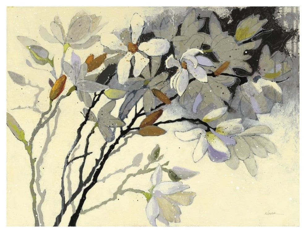 "Magnolias" Digital Paper Print by Shirley Novak, 18"x14"