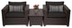 Belle 3 Piece Outdoor Wicker Patio Furniture Set 03a Black