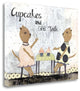 "Cupcakes And Girl Talk" By Sarah Ogren, Giclee Print on Gallery Wrap Canvas
