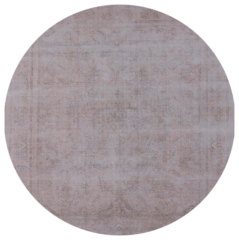 Ahgly Company Indoor Round Mid-Century Modern Area Rugs, 4' Round