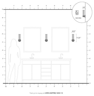 Lindale 1 Light Satin Brass ADA Single Sconce