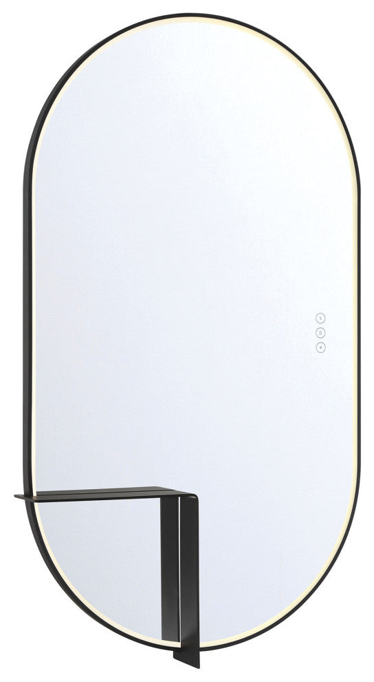 Linden Mirror - 24" x 42", Matte Black