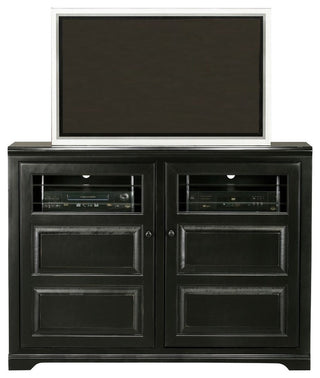 Eagle Furniture 55" Savannah Tall Flat-Panel Entertainment Console, Iron Ore