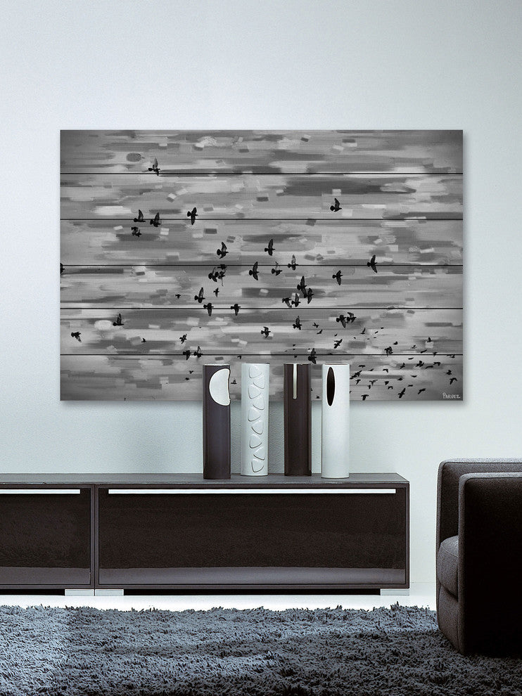 "Mansfield" UV Ink Print on White Wood60"x40", 60"x40"
