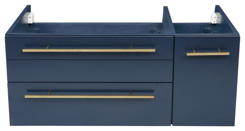 Fresca Lucera 36" Royal Blue Wall Mount Sink Bathroom Cabinet