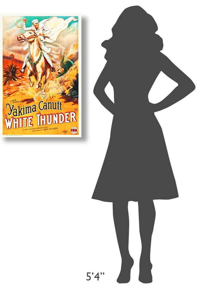 "White Thunder" Stretched Canvas Giclee by Hollywood Photo Archive, 20x30"
