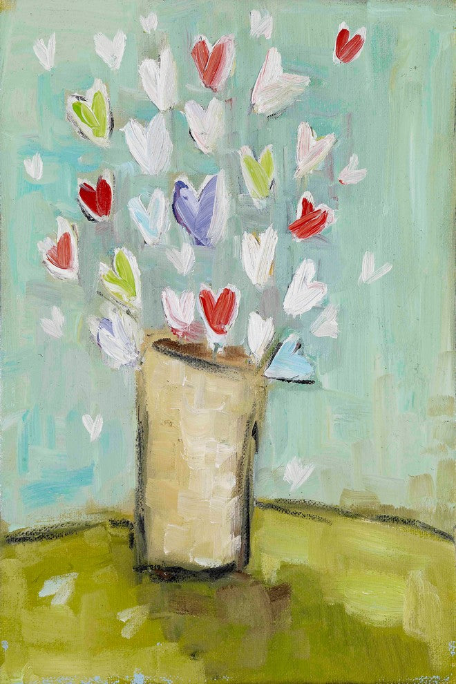 "Simple Bouquet" Painting Print on Canvas by Tori Campisi