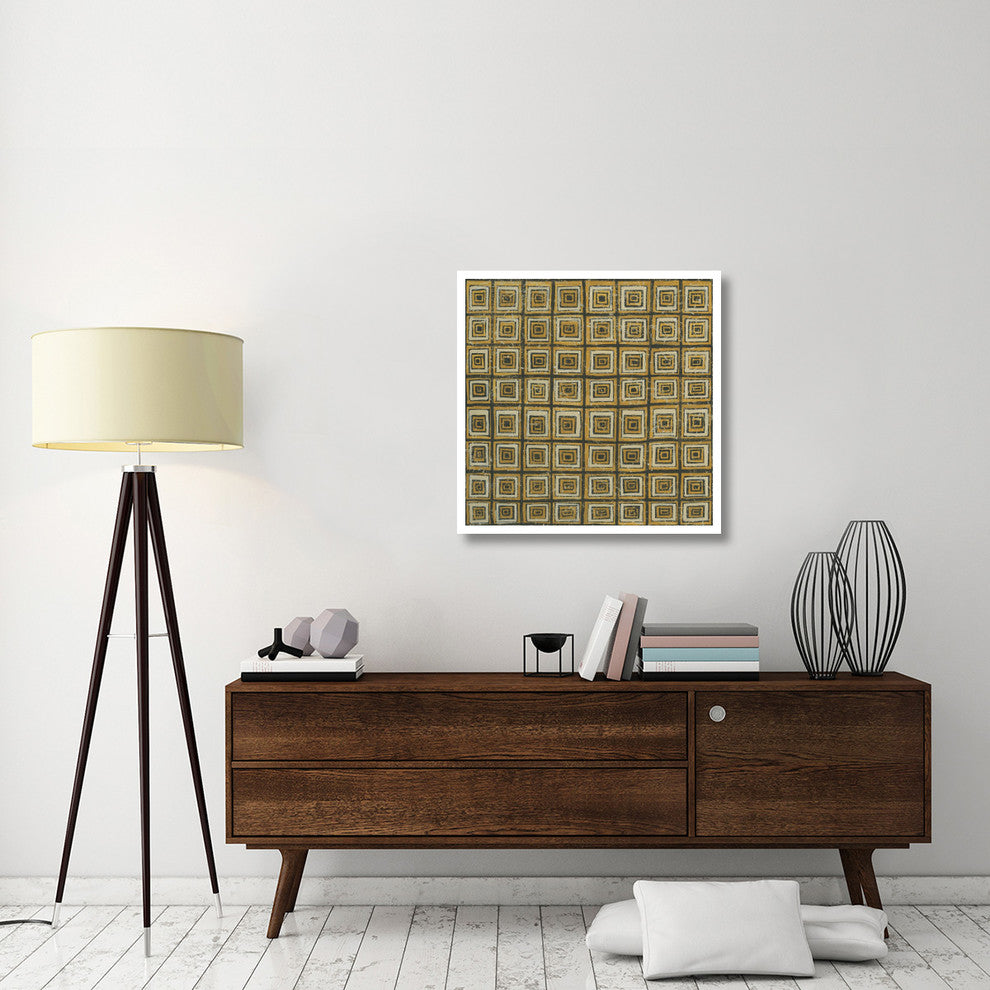 "Square in Square" Digital Paper Print by Kathrine Lovell, 32"x32"