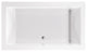 Undermount Soaking Bath White 72x42x22