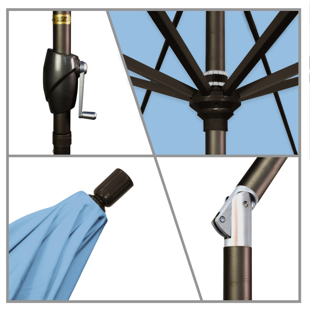 Aluminum Outdoor Umbrella, Air Blue