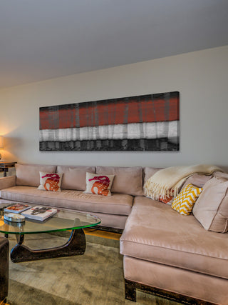 "Broad Spectrum" Painting Print on Wrapped Canvas, 30"x10"