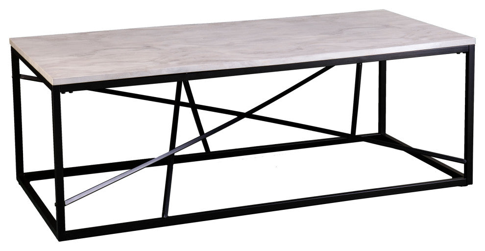 Mitcham Faux Marble Cocktail Table