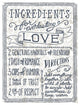 "Ingredients For Life Ditzy Floral III Neutral" Print by Mary Urban, 32"x42"