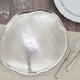 Charger Plates With Organic Shape, Set of 4, Silver