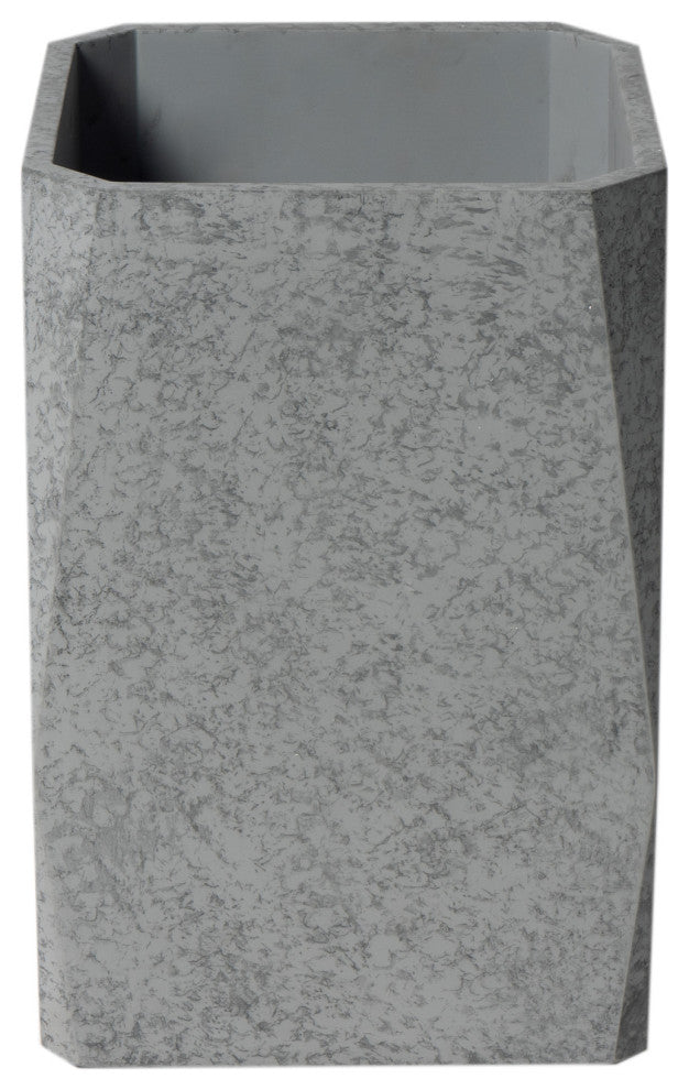 ALFI brand ABCO1045 12" x 8" Concrete Gray Matte Waste Bin for Bathrooms