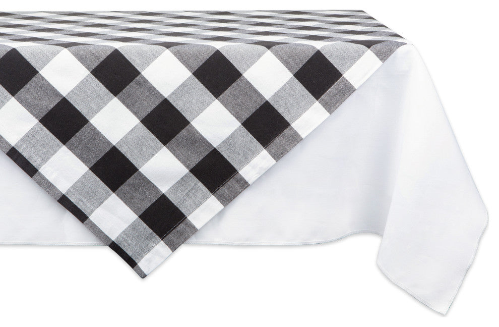 DII Black Buffalo Check Table Topper