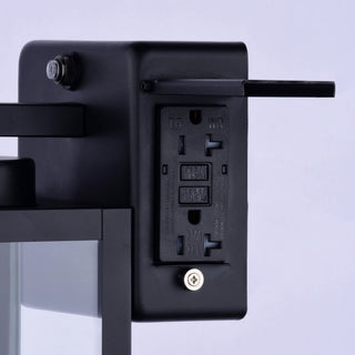 Vaxcel Lighting T0786 Lombard 12" Tall Outdoor Wall Sconce - Textured Black