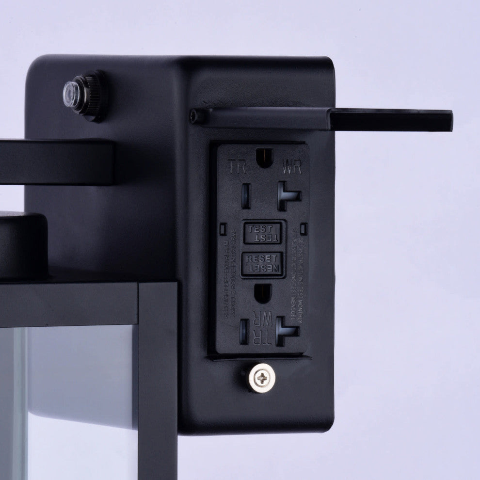 Vaxcel Lighting T0786 Lombard 12" Tall Outdoor Wall Sconce - Textured Black