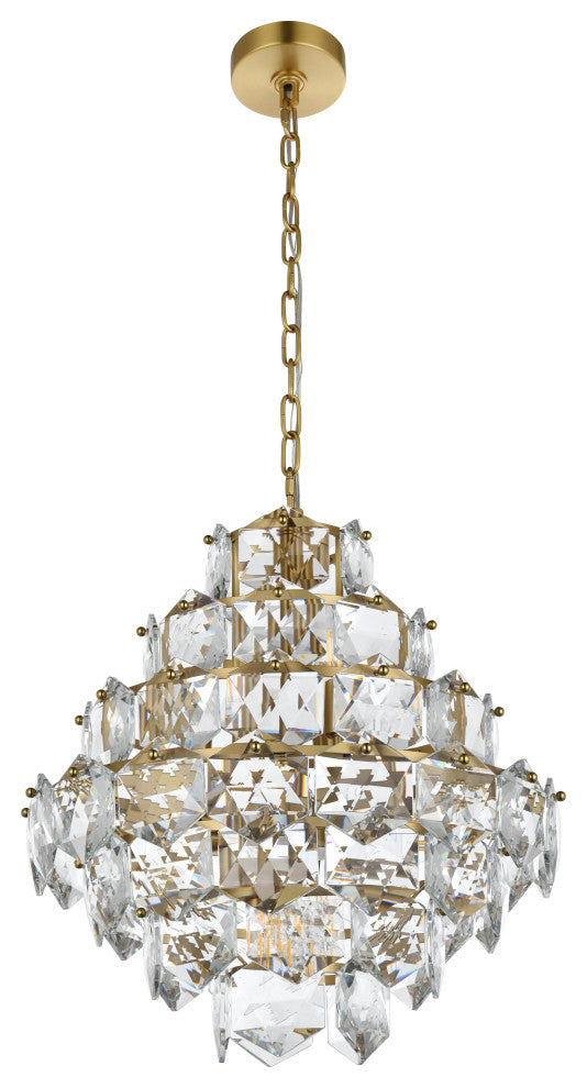 Home Living 20" Chandelier, Satin Gold