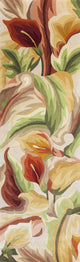 HomeRoots 8' Ivory Hand Tufted Oversized Calla Lilies Indoor Runner Rug