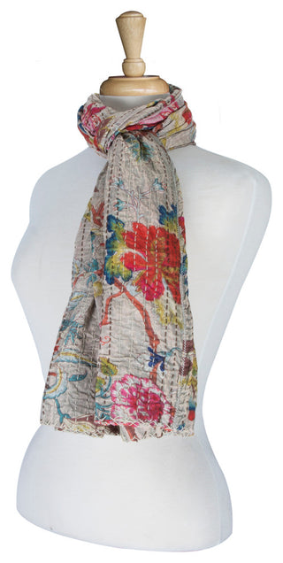 Kantha Cotton Bed Runner, 18"x72"