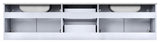 Geneva Transitional Glossy White 80" Double Vanity
