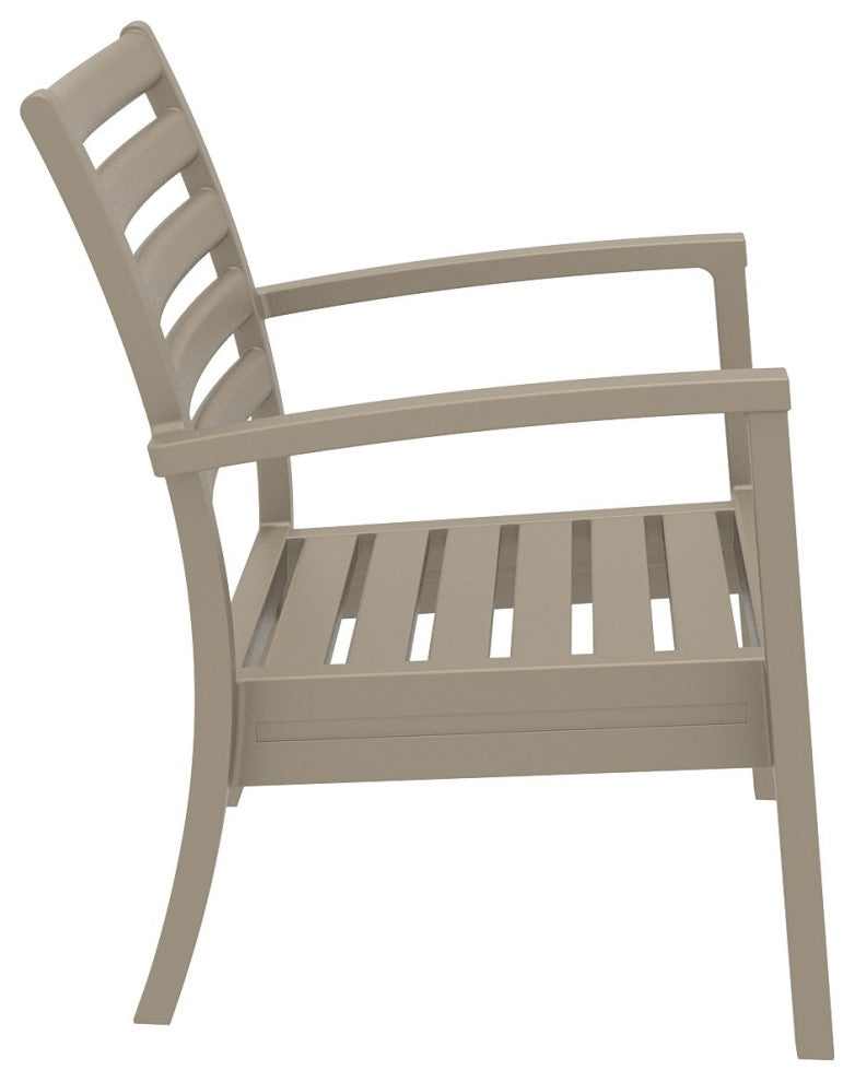 Compamia Artemis Club Armchair, Set of 2, Taupe
