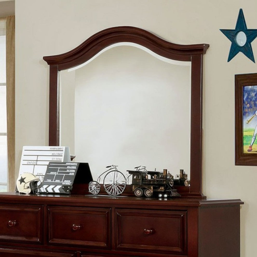 Benzara BM166083 Traditional Style Frame Mirror, Brown