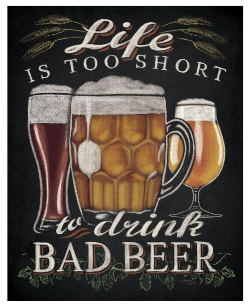 "Beer O Clock II" Digital Paper Print by Wellington Studio, 18"x22"
