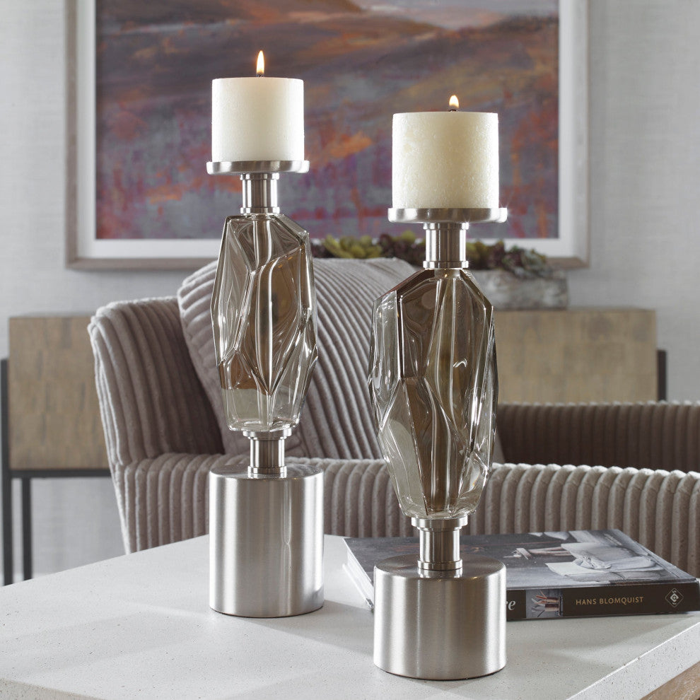 Uttermost Ore Candleholders, Set of 2